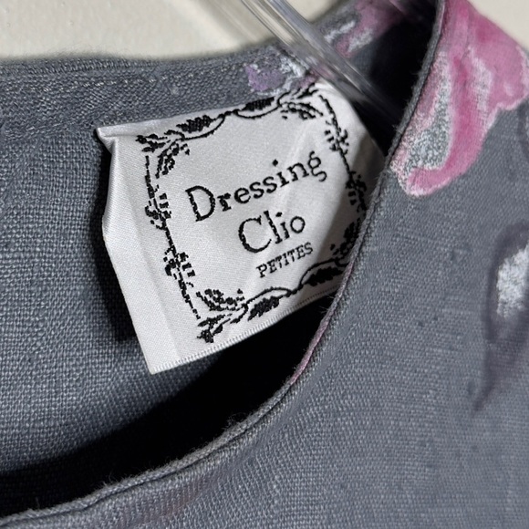 Dressing Clio Linen Floral Dress Vintage - Picture 3 of 6